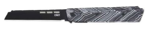 Crkt Zephyr 3.22" Plain Edge - White/black G10 Liner Lock