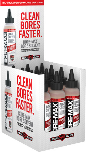 Real Avid Bore-max Solvent - 4 Oz. Bottle 12pc. Display