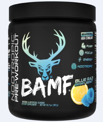 Bucked Up Pre-workout Bamf - Blue Raz-berry Beret 30serving