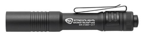 Streamlight Microstream Usb - White Led Black W/pocket Clip