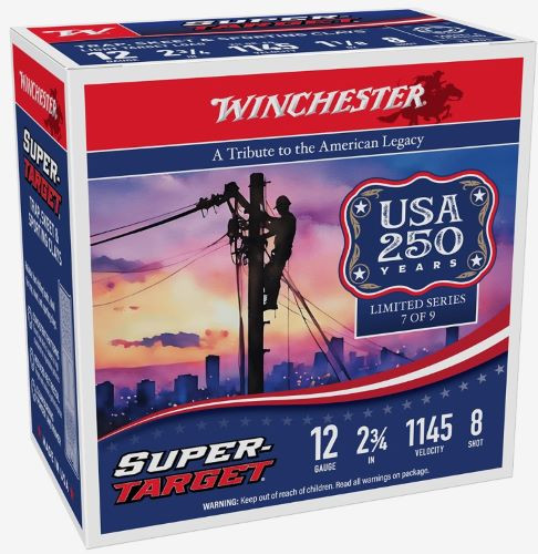 Winchester Target 12ga 2.75" - 1-1/8oz #8 1145fps 250rd Case
