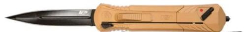 S&w M&p Otf 3.5" Single Edge - Spear Point Black/fde
