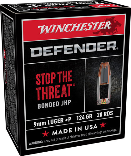 Winchester Supreme 9mm Luger - 124gr Pdx1 Def 20rd 10bx/cs