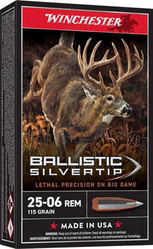 Winchester Supreme 25-06 Rem - 115gr Silver-tip 20rd 10bx/cs