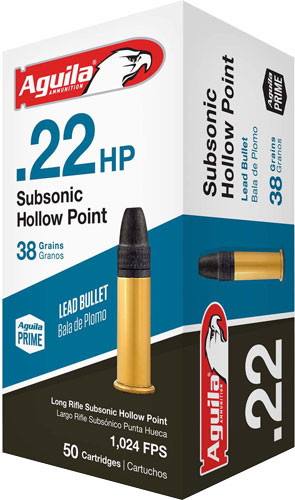 Aguila Subsonic 22lr 38gr - Lead-hp 1000rd Case Lot