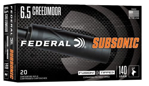 Federal Fusion 6.5 Cm 140gr - Subsonic Fusion 20rd 10bx/cs