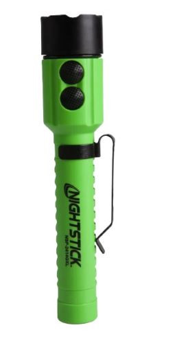 Nightstick Flashlight With - Green Laser 2aa Green Body