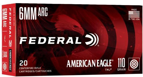 Federal Ae 6mm Arc 130gr Tmj - 100gr Sp 20rd 10bx/cs