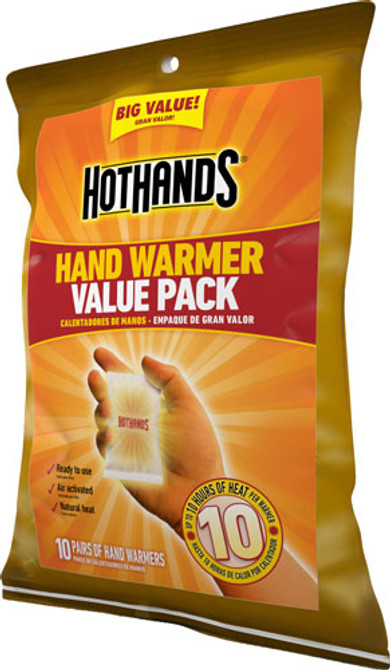 Hothands Hand Warmer Value - Pack 10 Pairs Per Pack 10 Hour