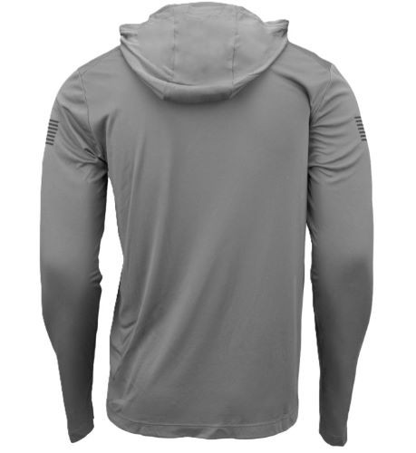 Glock Hooded Performance Long - Sleeve Shirt Lg Grey