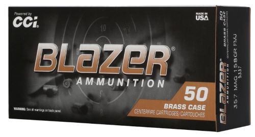 Cci Blazer Brass 357 Mag - 158gr Fmj 50rd 20bx/cs