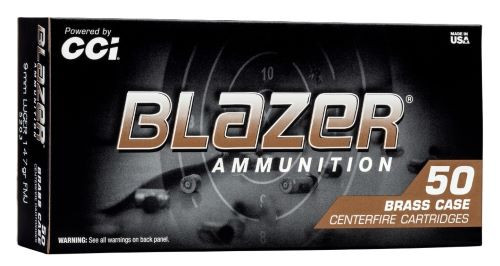 Cci Blazer Brass 9mm 147gr Fmj - Subsonic 50rd 20bx/cs