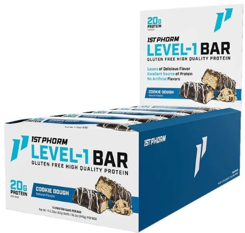 1st Phorm Level 1 Bar - Cookie Dough 15 Bars