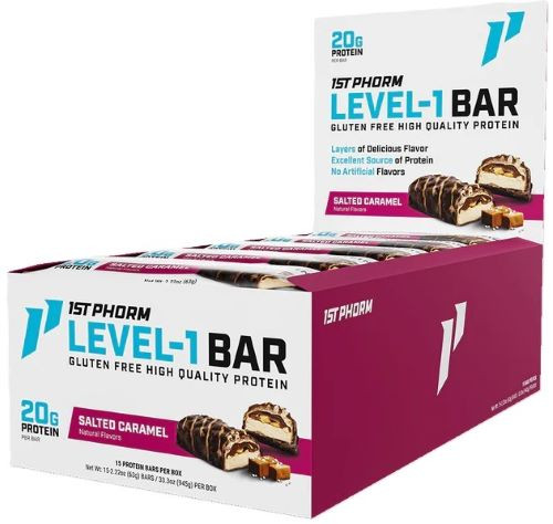 1st Phorm Level 1 Bar - Salted Caramel 15 Bars