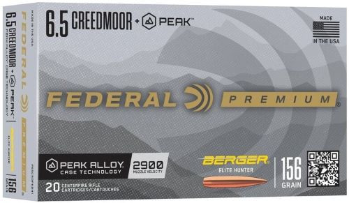 Federal Peak 6.5 Cm 155gr - Berger Elite 20rd 10bx/cs