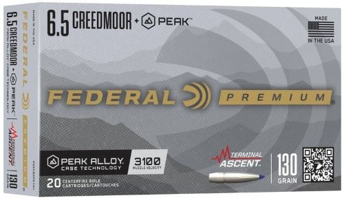 Federal Peak 6.5 Cm 130gr - Terminal Ascent 20rd 10bx/cs