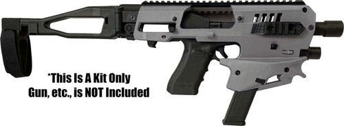 Caa Mck Micro Conversn Kit Gen - 2 For Glock 9/40 Brace Tgrey