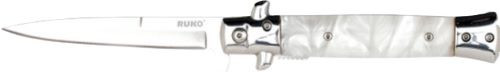 Ruko Folder Spring Assists 4" - White Pearl Acrylic Handle