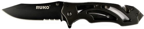 Ruko Folder Ti Tactical Knife - 3.3" Vented Titanium Handle