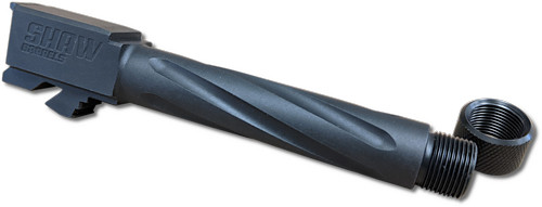 Shaw Barrel For Glock 19 9mm - 4 3/8" Fluted Match Threaded