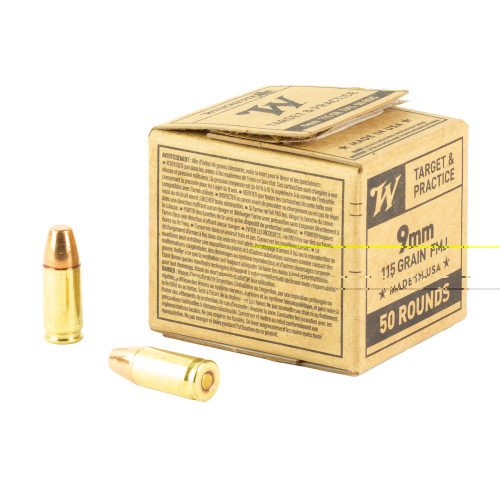 Win Usa 9mm 115gr Fmj 50/1000