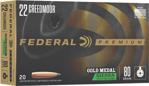Federal Gold Medal 22 Cm 80gr - Tipped Matchking 20rd 10bx/cs