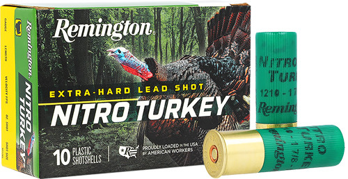 Remington Nitro-turkey 12ga 3" - 1-7/8oz #4 10rd 10bx/cs