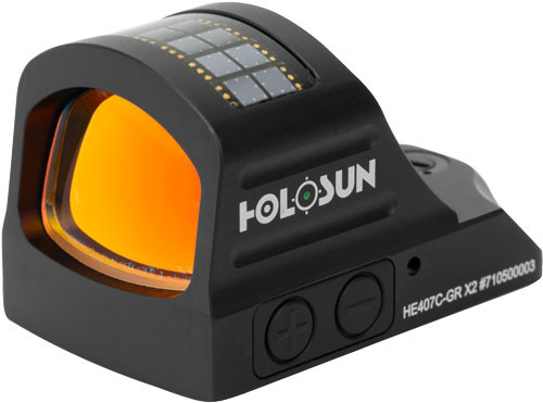 Holosun 407 Green Dot Only - 2moa Shake Awake Pistol Series