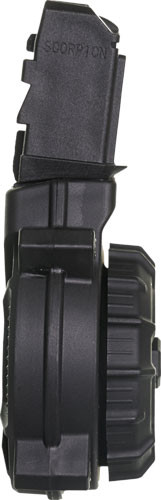 Pro Mag Magazine Cz Scorpion - 9mm 50rd Drum Black Poly