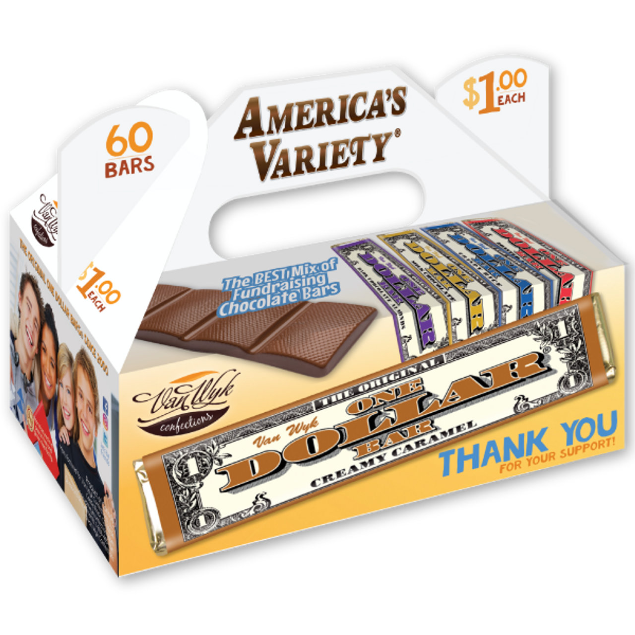 America's Variety Chocolate Candy Bar Fundraiser