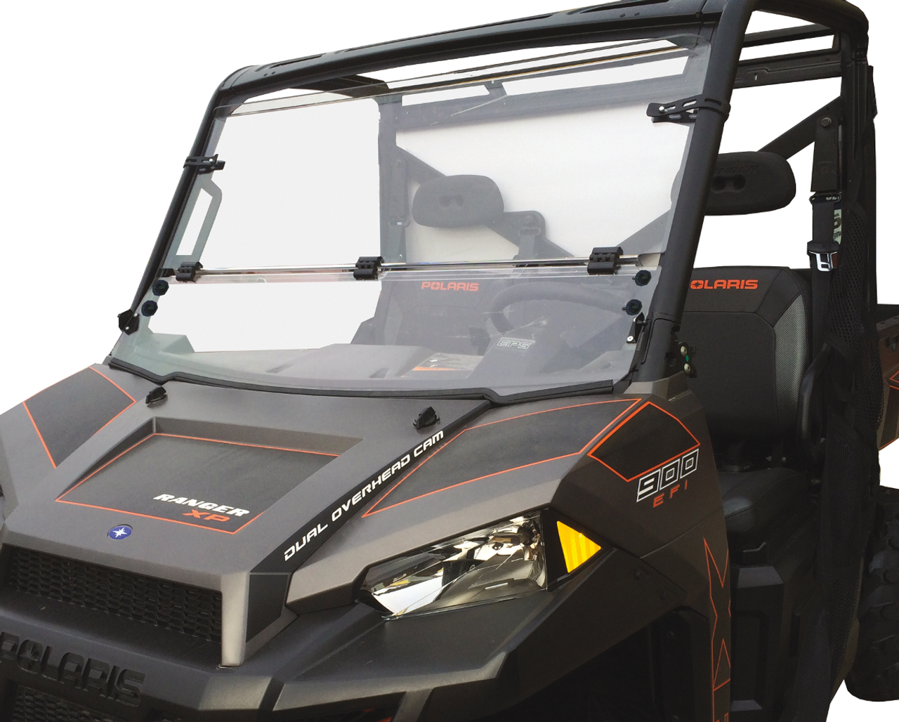 Polaris Ranger 570 / 800 Folding Windshield (Scratch Resistant) by Moose