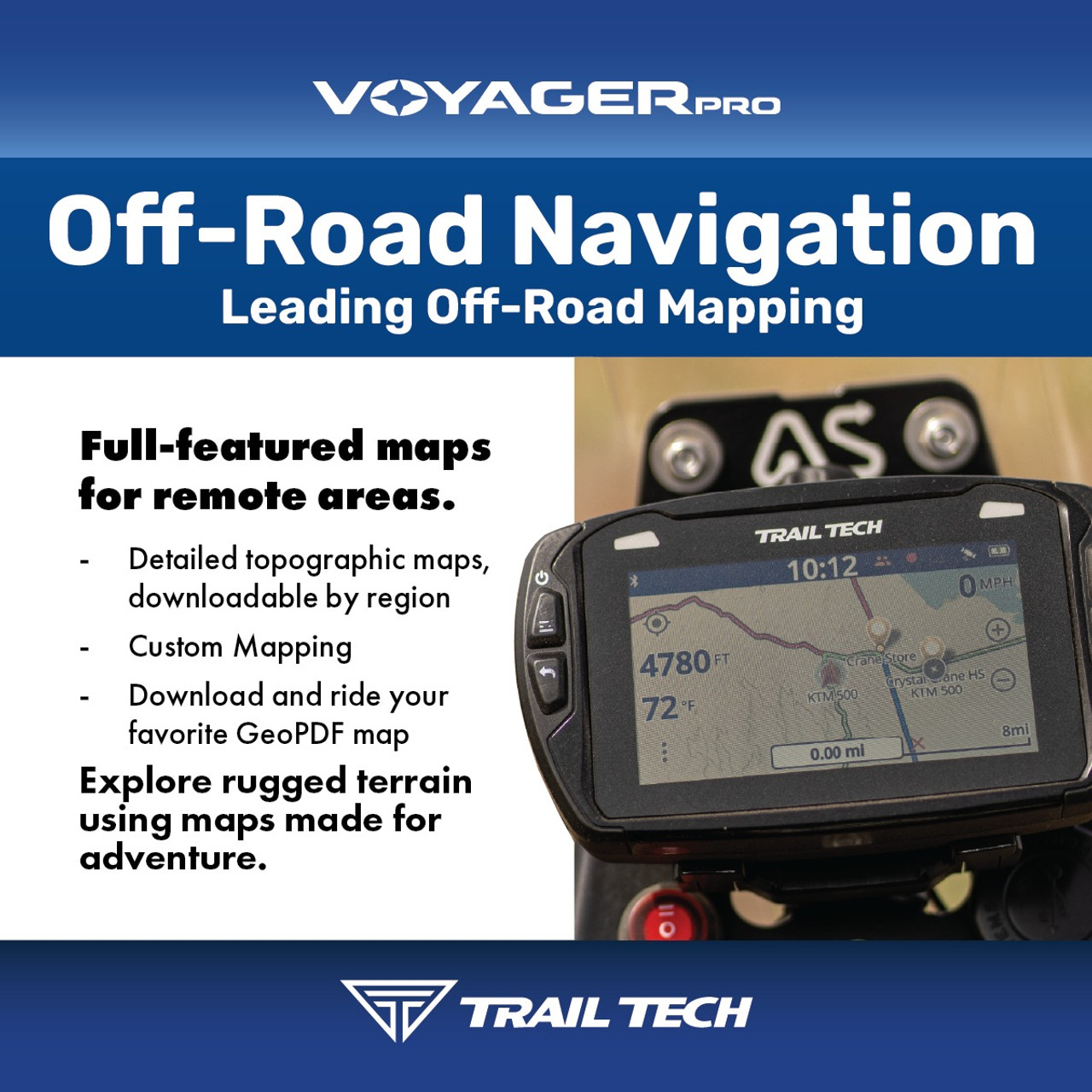 パーツ Trail Tech 912-119 Voyager GPS GPS, Trail Tech Voyager | ProCycle.us