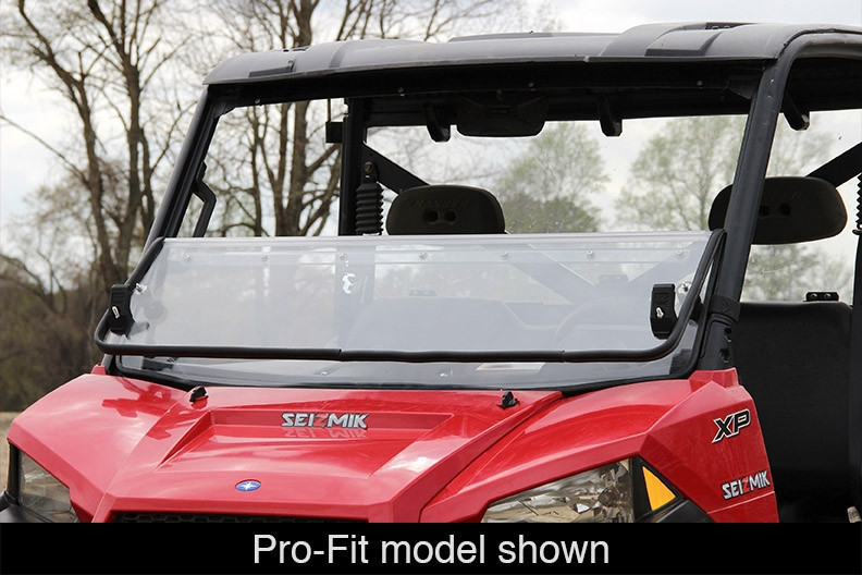 Ranger 570/800 UV Resistant Poly Versa Folding Windshield by Seizmik