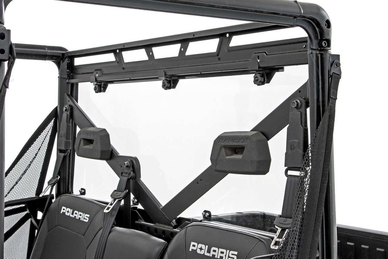 Polaris Ranger 900/1000 Rear Windshield (Scratch Resistant) by Rough Country