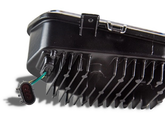 Ranger 570 Black LED Headlights with Adapter Harnesses by Quad Logic