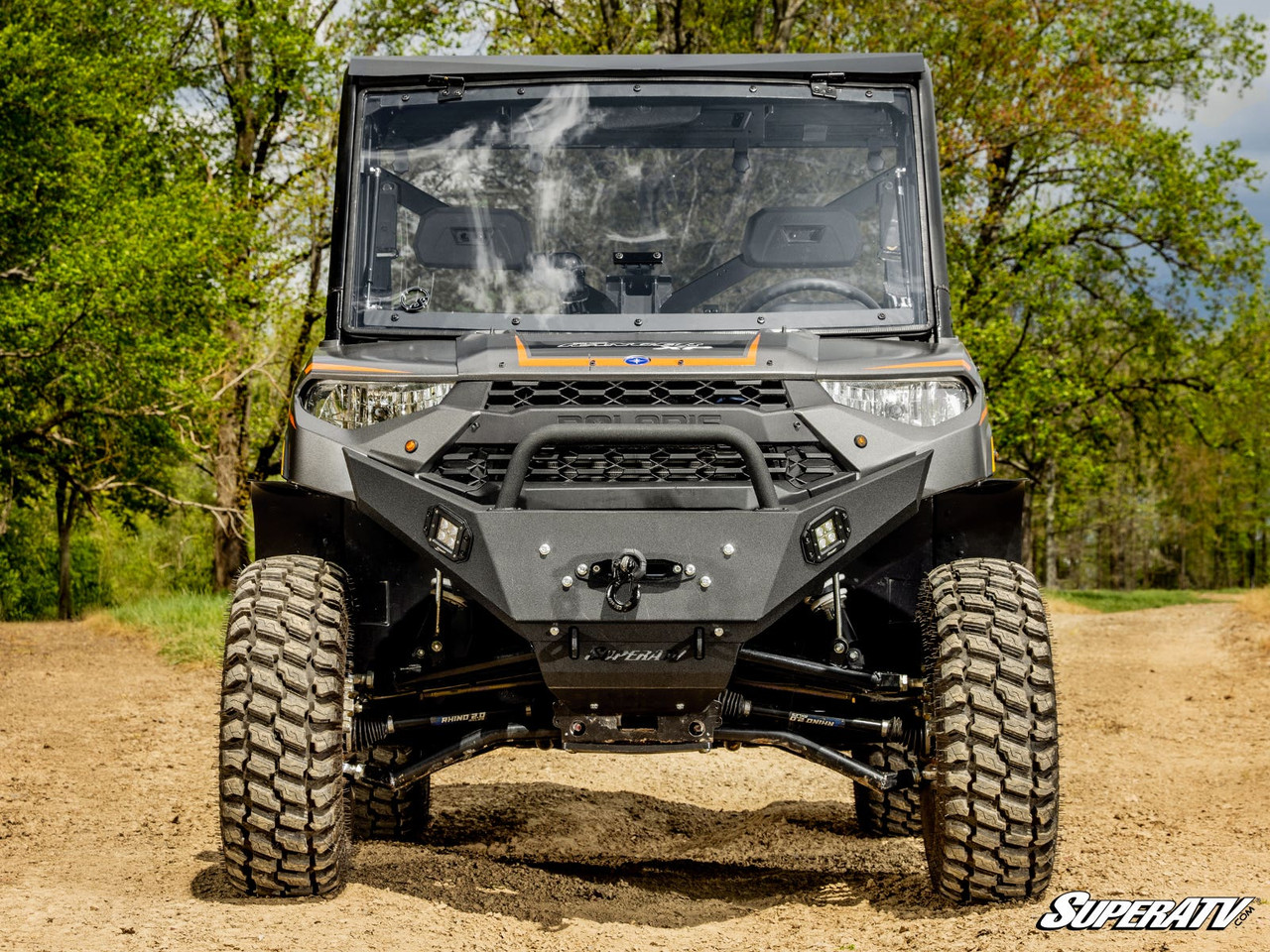 Polaris Ranger XP 1000 Scratch Resistant Flip Windshield by Super