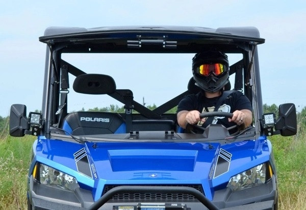 Polaris Ranger XP 900 Scratch Resistant Flip Windshield by Super