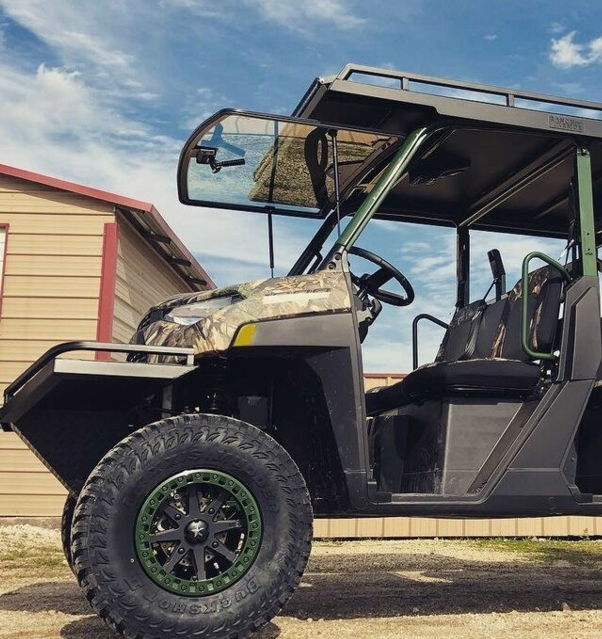 Polaris Ranger 1000 TipOut Glass Windshield by Ranch Armor POTPWNDEPR