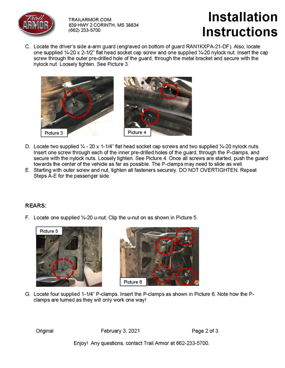 Polaris Ranger XP 1000 ARCHED Aarm Guards by Trail Armor TA011ARMIMP