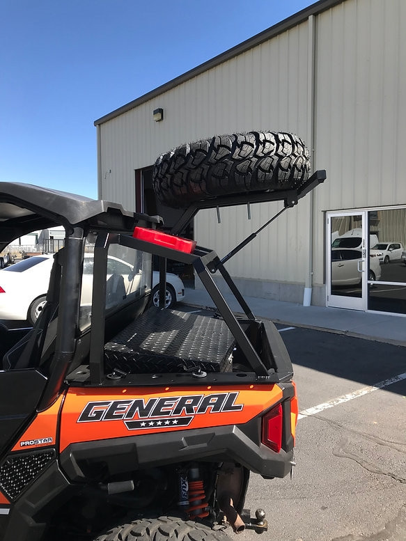 Polaris General Fast Back Rear Rack by Side by Customs - Fast-Back-Rear ...