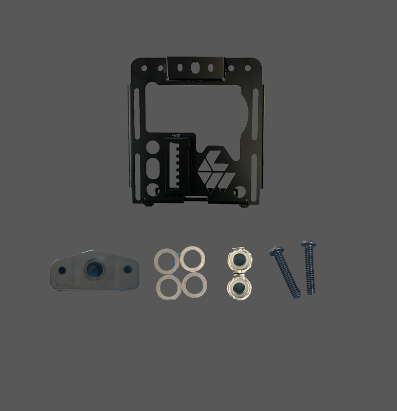 2 Seat Lower Steel Bases For 2014-2023 Polaris RZR 1000 XP / Crew XP - Black, Powder Coated