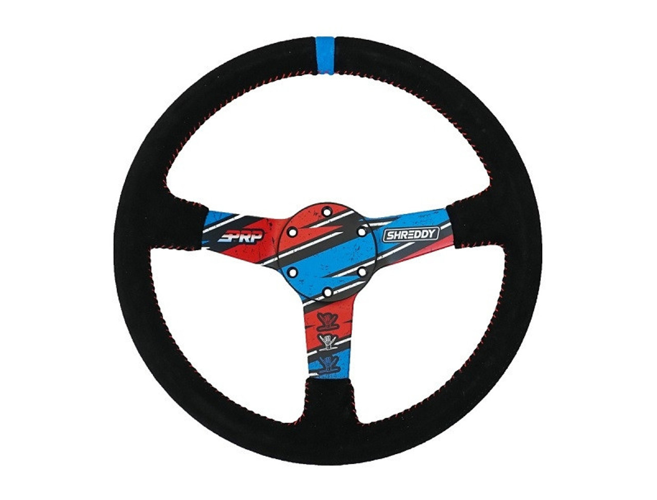 Polaris Ranger Shreddy Shred White and Blue Deep Dish