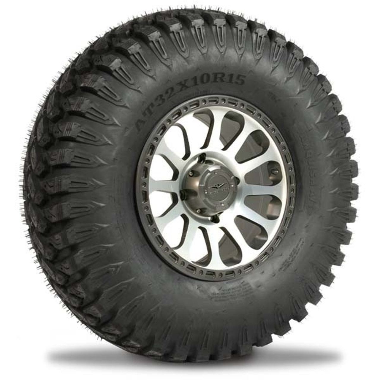 Polaris Ranger PreMounted Vanquish Tire with Silver and Gun Metal Gray