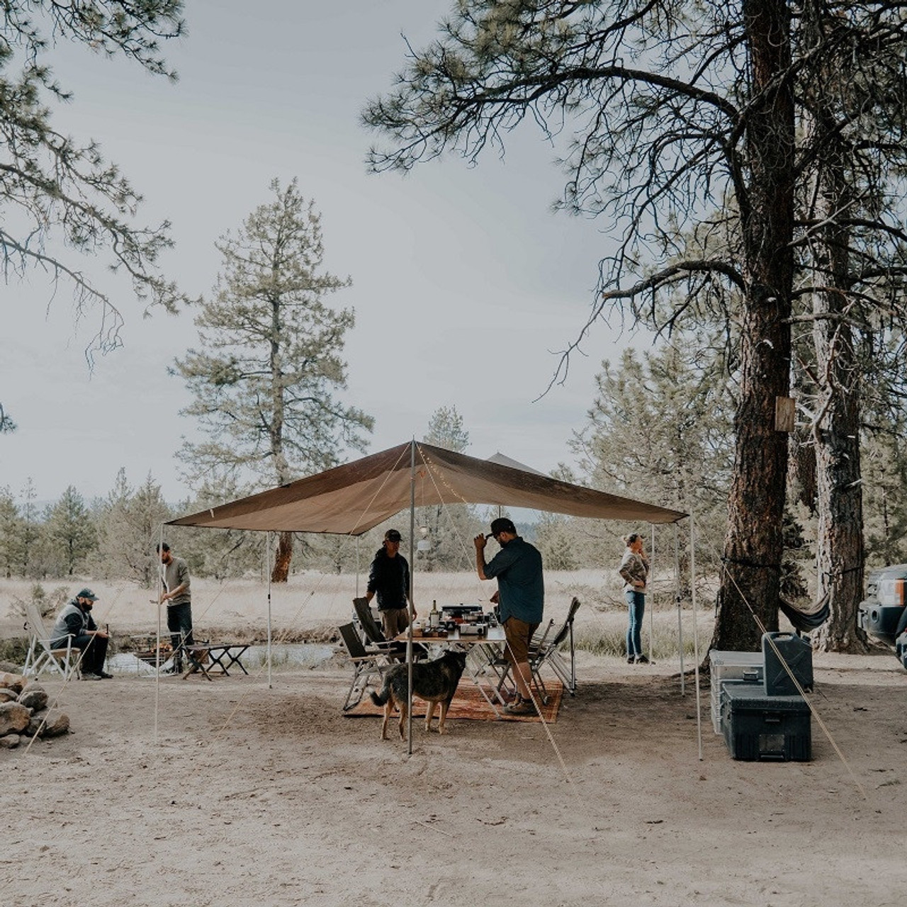 テント・タープ MAC ONE Recta tarp L Ranger Coyote Recta Tarp HD Pro. Set in Large - Tarps - Snow Peak | Snow Peak