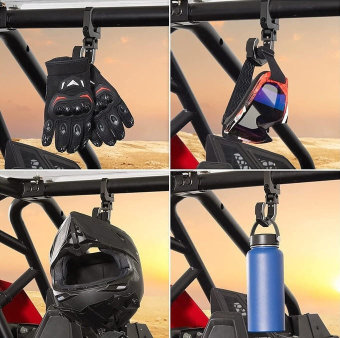 Secure Your Helmet with Kemimoto's Polaris Ranger Roll Cage Hook
