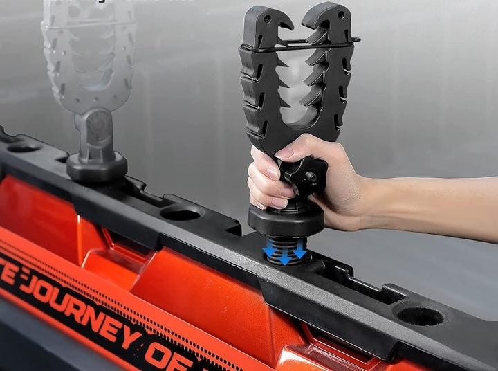 Floor Mount Double Gun Rack Installed In A Handa Pioneer 1000 ATV/UTV - Foto 2