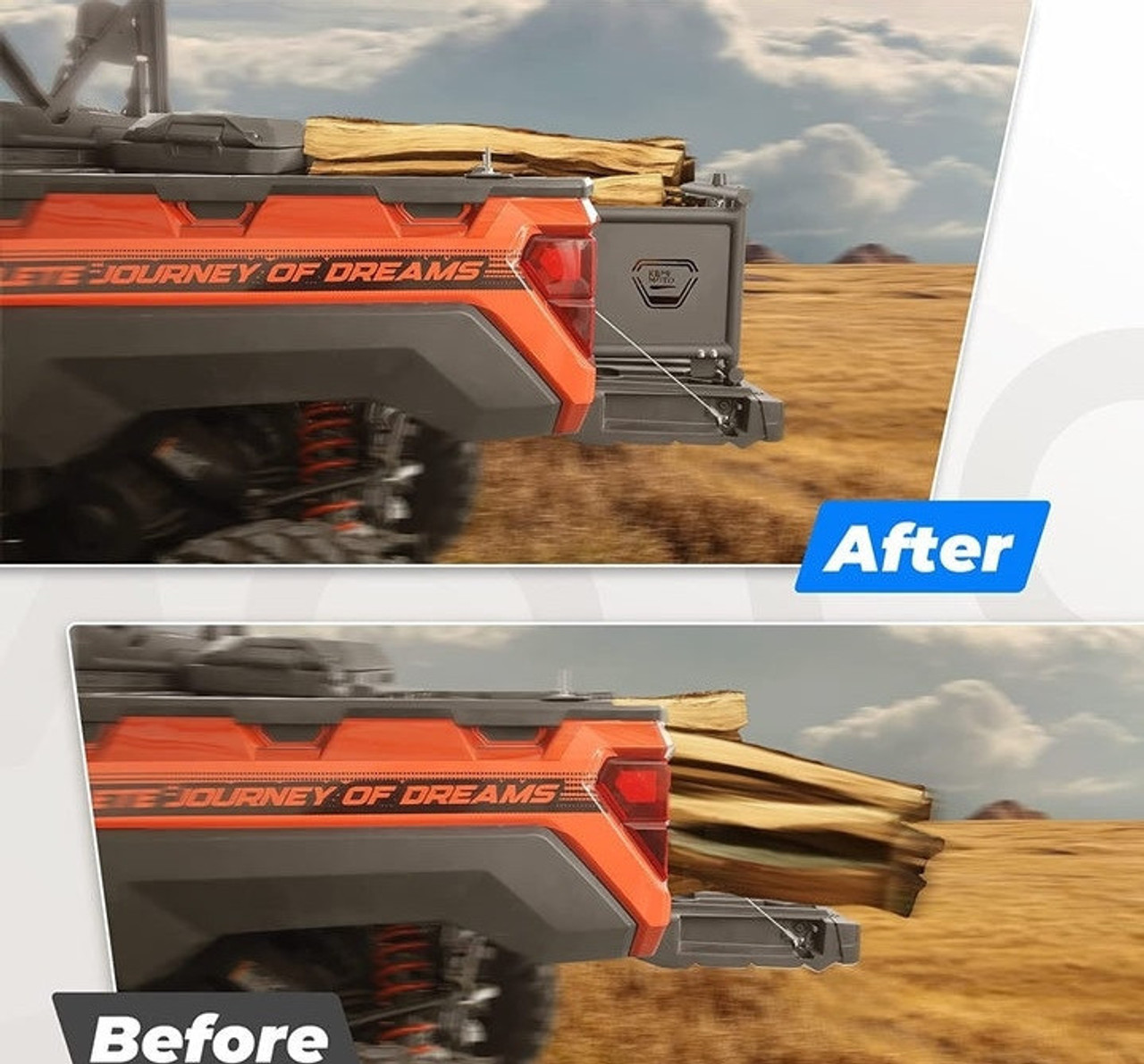 Enhance Your Ranger 1000 with Kemimoto UTV Tailgate Extender!