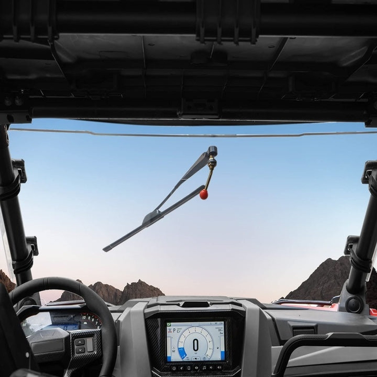 Enhance Off-Road Visibility with Kemimoto Hand Operated Windshield Wiper  Kit for Polaris Ranger