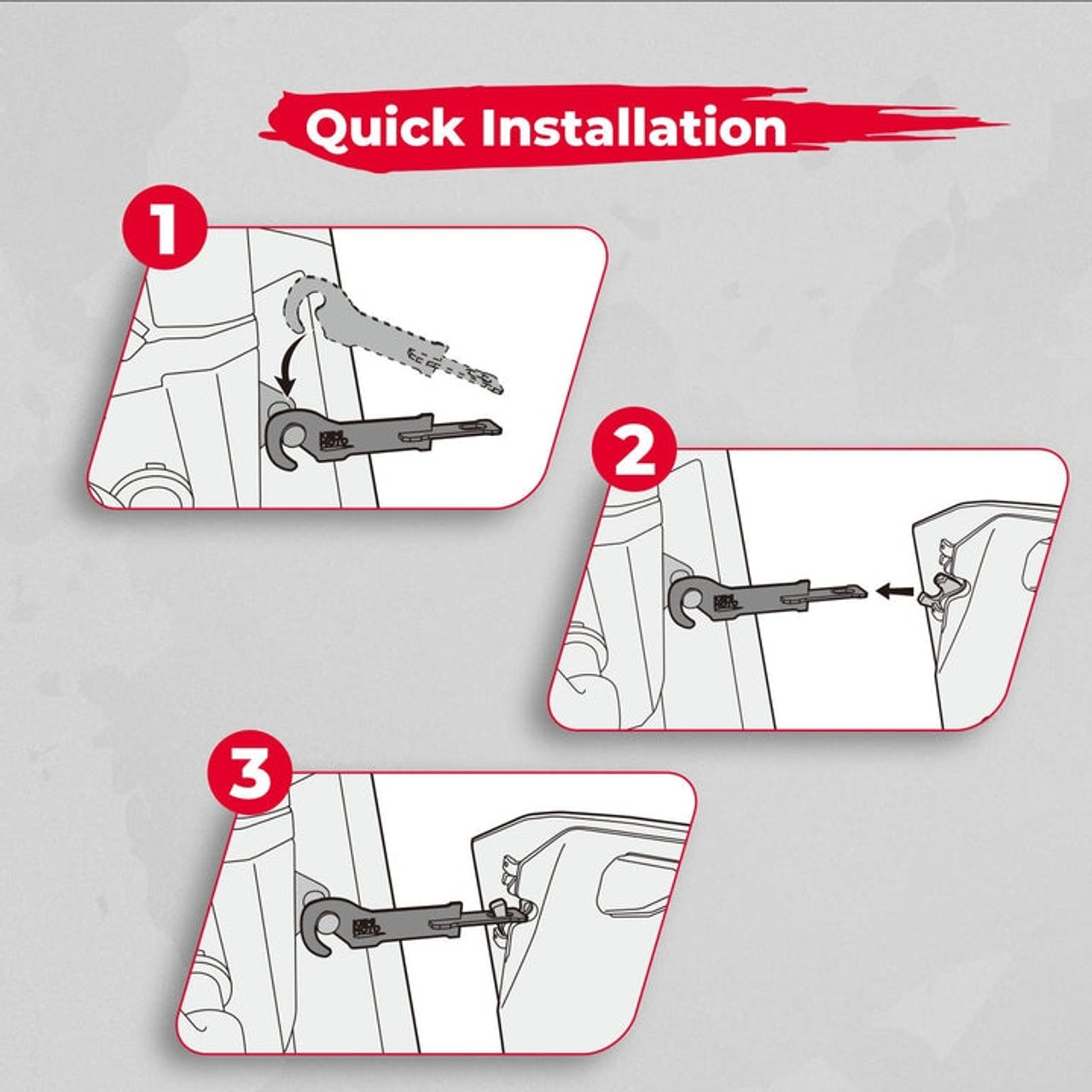 Secure Your Ride Kemimoto Polaris Ranger 4.5 Door Latches for Ultimate