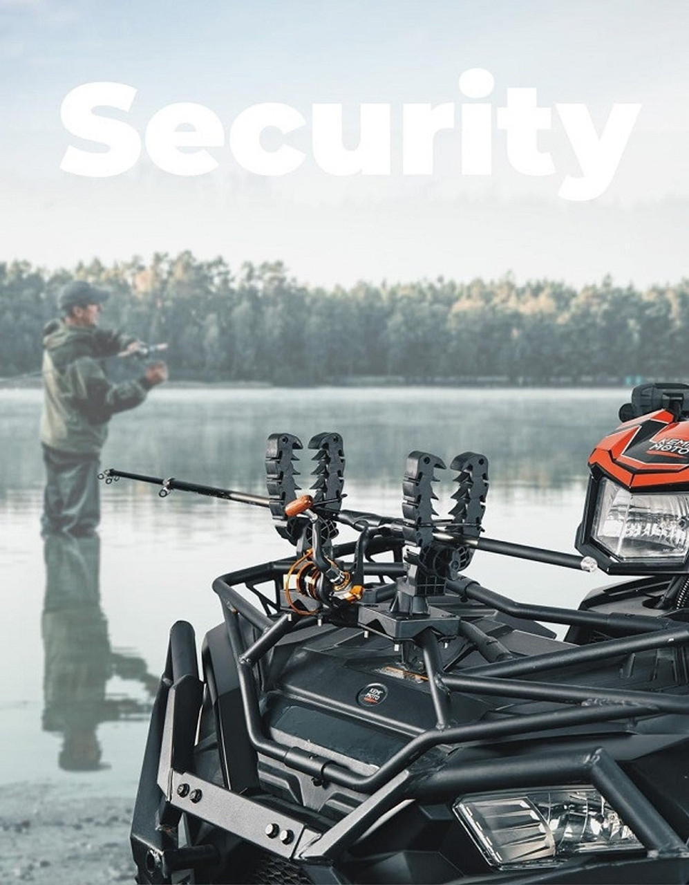 Kemimoto HeavyDuty Gun Rack for Polaris Ranger Versatile & Secure Fit